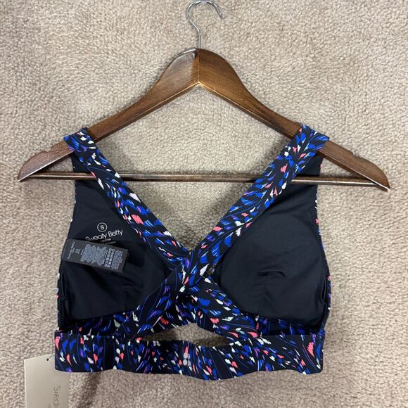 Sweaty Betty Peninsula Xtra Life Bikini Top Sz Small Black‎ Coral Cross-Back NEW - Picture 7 of 13